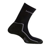 Mund Socks Calcetín Trekking TIMANAFAYA CO Liner, Antimicrobios y terapéutico (Negro, 42-45)