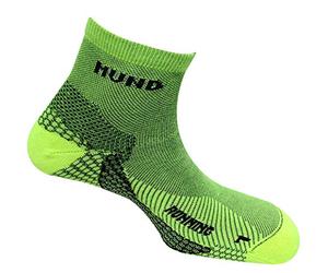 MUND SOCKS Calcetín técnico New Running Amarillo, Talla L (42-45)
