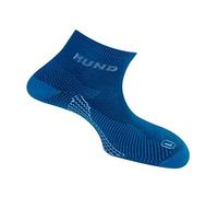 Mund Socks Calcetín Trekking/Running antiampollas, Antibacteriano y terapéutico. Pie Izquierdo y Derecho diferenciados (Azul, EU 46-49)