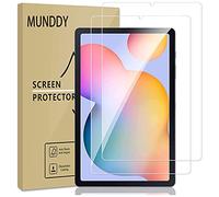 MUNDDY® - Pack DE 2 Protectores Cristal Templado para Samsung Galaxy Tab S6 Lite 10,4 Pulgadas 2020 (SM-P610 / P615), [Sin Burbujas] [Alta Definicion] [9H Dureza] [Vidrio Templado]