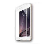 MUNDDY Protector Cristal Templado Completo Curvo 3D para iPhone 6 Plus 6s Plus 5,5". Full Cover Vidrio Cristal Templado 3D para iPhone 6 Plus / 6s Plus (Blanco)