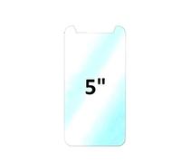 MUNDDY Protector de Pantalla Universal 5" Pulgadas Cristal Vidrio Templado Espesor 0,30 mm, 2.5D Round Edge, [9H Dureza] [Alta Transparencia] [Sin Burbujas] [Ajuste (4 Protectores)