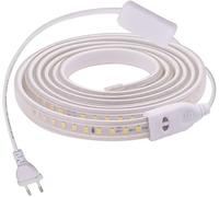 MUNDDY®- TIRAS DE LED MANGUERA LUZ 120 Chips/Metro SMD2835 Potencia 11W/M 3000K 4000K 6000K 220V Para INTERIOR Enchufe Incluido ALTA ILUMINACION (10 Metros, 6000K Blanco Frío)
