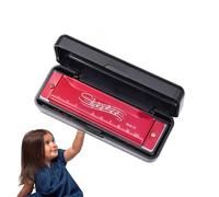 Mundharmonika - Instrumento de 10 Agujeros 20 Notas para el Despertar Musical de los Niños | Armónica diatónica dura C para principiantes y lecciones | Sonido claro y agradable, ABS seguro-y-materiale