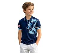Mundial 2026 Camiseta de Manga Corta para niños de Inglaterra, Ideal para el Verano. Ropa Deportiva Informal. (Blue, 11-12 Years)