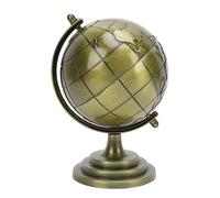 Mundial Globe Alloy Metallic Lustre y Textura 360 ° Globo educativo rotativo para la escuela de estudio de la oficina