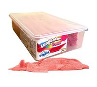 MUNDIDOLÇ Lenguas de Fresa. Chuches Acidas. Gran Pack de Sabores Frutales. Golosinas y Chucherias. Gominolas Celebraciones, Cumpleaños y Halloween (Fresa)