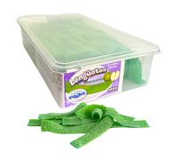 MUNDIDOLÇ Lenguas de Manzana. Chuches Acidas. 200 Unidades de Sabores Distintos. Golosinas y Chucherias. Gominolas Cumpleaños y Halloween (Manzana)