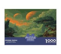 Mundo Alienígena Puzzle Regalo Creativo Decoración del Hogar 1000 Piezas Mundo Secreto de la Luna Naranja Rompecabezas Familiar Juego De Habilidad para Adultos Y Niños 38x26cm/1000pcs