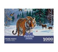 Mundo Animal Puzzle 1000 Pièces Cadeau Unique Jeu Éducatif Challenge Toy À De Qualité Supérieure Peinture Art Pour Adultes Et Enfants À Partir De 12 ANS 38x26cm/1000pcs