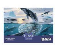 Mundo Animal Puzzle 1000 Pieces Cadeau Unique Jeu Éducatif Challenge Toy À De Qualité Supérieure Peinture Art Pour Adultes Et Enfants À Partir De 14 ANS 70x50cm/1000pcs