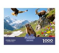 Mundo Animal Puzzle 1000 Pièces Educa Jouet En Bois Cadeau Unique Décoration Intérieure Jeu Éducatif Challenge Toy Adultes Et Enfants À Partir De 14 ANS 70x50cm/1000pcs