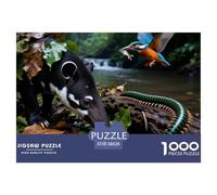 Mundo Animal Puzzle 1000 Pièces Educa Jouet En Bois Divertissement Créatif De L'art De La Décoration Jeu Éducatif Challenge Toy Pour Adultes Et Enfants À Partir De 12 ANS 38x26cm/1000pcs