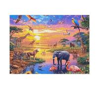 Mundo Animal Puzzle 500 Piezas Maquetas Construir 3D Mascota Rompecabezas Educativo para Familia Aliviar Estrés Estera Portátil Moderno 500 PCS