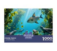 Mundo Animal Puzzles 1000 Pièces Cadeau Unique Jeu Éducatif Challenge Toy À De Qualité Supérieure Peinture Art Pour Adultes Et Enfants 38x26cm/1000pcs
