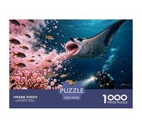 Mundo Animal Puzzles 1000 Pièces Cadeau Unique Jeu Éducatif Challenge Toy À De Qualité Supérieure Peinture Art Pour Adultes Et Enfants À Partir De 12 ANS 70x50cm/1000pcs