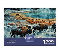 Mundo Animal Puzzles 1000 Pieces Cadeau Unique Jeu Éducatif Challenge Toy À De Qualité Supérieure Peinture Art Pour Adultes Et Enfants À Partir De 14 ANS 70x50cm/1000pcs