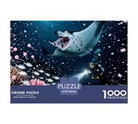 Mundo Animal Puzzles 1000 Pieces Cadeau Unique Jeu Éducatif Challenge Toy À De Qualité Supérieure Peinture Art Pour Adultes Et Enfants 38x26cm/1000pcs