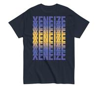 Mundo Avios Boca Juniors. Xeneize. Argentina. Camiseta 100% Algodón Peinado, Estampado en Frente Tipo DTG. Corte Unisex, Tallas de Adulto. CAM1215. (FR/ES, Letras, L, Regular, Regular, Azul)