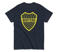 Mundo Avios Club Atlético Boca Juniors. CABJ. Buenos Aires, Argentina. Camiseta de algodón 100%. Corte Unisex, Tallas de Adulto. CAM1217. (FR/ES, Letras, S, Regular, Regular, Azul)