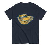 Mundo Avios Club Atlético Boca Juniors. CABJ. Buenos Aires, Argentina. Camiseta de algodón 100%, Estampado en Frente y Espalda. CAM1213. (FR/ES, Letras, XL, Regular, Regular, Azul)