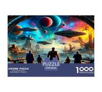 Mundo Ciencia ficción Puzzle De 1000 Piezas, Juego Educativo, Desafío, Clásicos para Adultos Y Niños A Partir De 12 Años Un Rompecabezas Desafiante - Obra De Arte 38x26cm/1000pcs
