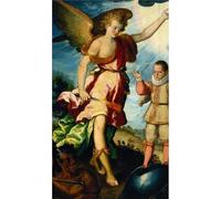 Mundo De Brujas Billetera Unisex Adultos Angel Custodio Patrono De La Policia