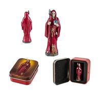 Mundo De Brujas Imagen Santa Muerte Roja En Lata, Holy Death Red Imagen