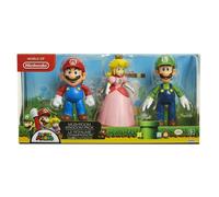 Mundo De Nintendo Super Mario Reino Champiñón 3-Pack Figuras De Acción 4"