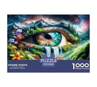 Mundo de un Ojo Puzzle 1000 Pièces Pour Adultes Et Enfants À Partir De 12 ANS Jeu Cadeau Unique Divertissement Créatif Cadeau Classiques Décoration De La Maison 38x26cm/1000pcs