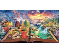 Mundo del Libro Puzzle de 1000 Piezas - DesaFío edugatoivo diFícil para Adultos Actividad para casa 38x52/1000pcs