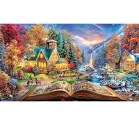 Mundo del Libro Puzzle de 1000 Piezas - Juego edugatoivo diFícil & Estimulante Regalo para Adultos y niños 38x26/1000pcs