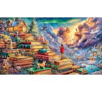 Mundo del Libro Puzzle de 1000 Piezas para Adultos y niños - Juego Extremadamente diFícil & Estimulante Idea 75x50/1000pcs