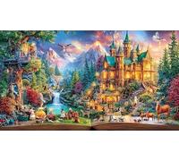Mundo del Libro Puzzle para Adultos de 1000 Piezas - Juego diFícil & Estimulante Actividad para casa Regalo 38x26/1000pcs