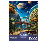 Mundo Extraterrestre Puzzles Imposible,desafío para Adultos Interesante Entretenimiento Creativo 1000 Piezas Obra De Arte De Juego De para Adultos Y Niños 70x50cm/1000pcs