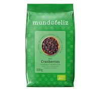 Mundo Feliz - Arándanos rojos ecológicos deshidratados, 5 bolsas de 100 g