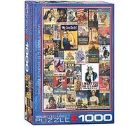 Mundo Guerra 1 & 11 Vintage Carteles 1000 Rompecabezas de Piezas 680mm x 490mm (