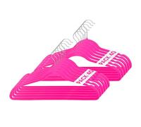Mundo Home 40X Perchas de Terciopelo Fucsia para Ropa - Perchas con Ranura para Hombro y Gancho Giratorio 360º - Perchas para Pantalones, Camisa, Vestidos - Colgadores de Ropa Antideslizante