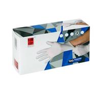 Mundo Home Guantes de Vinilo Desechables para Higiene y Protección - Guantes Vinilo Sin Polvo para Uso Médico y Cocina - Guantes Desechables Resistentes para Limpieza y Manipular Alimentos (100, L)