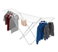 Mundo Home Tendedero Plegable Extensible 18m - Tenderetes de Ropa Plegables de Secado Rápido - Sisi Tendedero Plegable Hogar - Tendedero Secador de Ropa con Alas - Tenderete Extensible (Blanco)