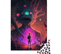 Mundo Monstruoso de 500 Piezas, 14 Rompecabezas de Madera, Juego Educativo para Adultos (52 x 38 cm)