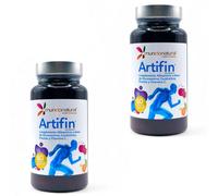 Mundo Natural Artifin - Pack Ahorro 2 x 60 Cápsulas - Con Glucosamina, Condroitina y Vitamina C - Suplemento para Articulaciones con Cúrcuma y Pimienta - Vegetal