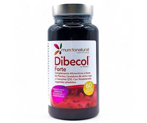 Mundo Natural Dibecol Forte 60 Cápsulas - Con Fitoesteroles 842mg, Berberina 300mg, Cardo Mariano 300mg - Sin Gluten y Sin Lactosa - Suplemento Natural para Colesterol