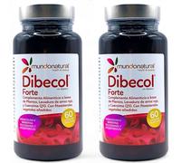 Mundo Natural Dibecol Forte - Pack Ahorro 2 x 60 cápsulas - Con Fitoesteroles 842mg, Berberina 300mg, Cardo Mariano 300mg - Sin Gluten y Sin Lactosa - Suplemento Natural para Colesterol