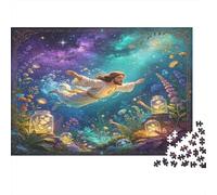 Mundo Submarino Fantasía Puzzle de 1000 Piezas Papel para Adultos Paisaje Océano Soñado Juego de Puzzle 1000 Piezas Relajación Decorativo 52x38cm/1000pcs