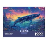 Mundo Submarino Puzzle 1000 Piezas De Cartón Grueso Ballena Profund Juego De Rompecabezas En Paquete Anti Estrés Adultos para Fiesta De Pijamas como Regalo Original 52x38cm/1000pcs