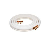 MUNDOCLIMA Rollo doble aislado de cobre abocardado y con tuercas 1/4"-3/8"
