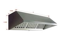 MUNDOFAN Campana Mural IC Exclusive con Ventilador 9/9 1/2CV 1500X800X680 FILTROS INCLUIDOS