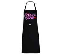 mundohuevo Delantal Negro Mamá | Viva la Madre que Me Parió | Frase Potente para Cocinar con Orgullo | Diseño Original para el Día de la Madre