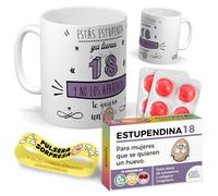 mundohuevo Kit regalo personalizado | Ya tienes 18 y no los aprentas + Caramelos divertidos + Pulsera sorpresa | Regalo divertido, original y único para 18 cumpleaños.